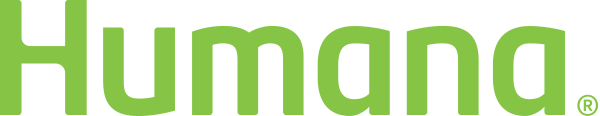 Humana logo in bold, green font with a registered trademark symbol.