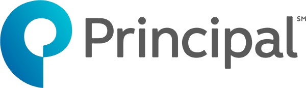 The image shows the logo of Principal, with a stylized blue 'P' and the word 'Principal' in gray text, including a small 'SM' symbol.