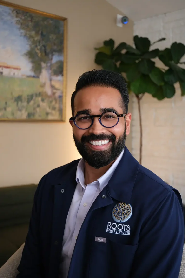 Dr. Paraj Patel, dentist at Roots Dental Studio in Oak Lawn, IL.